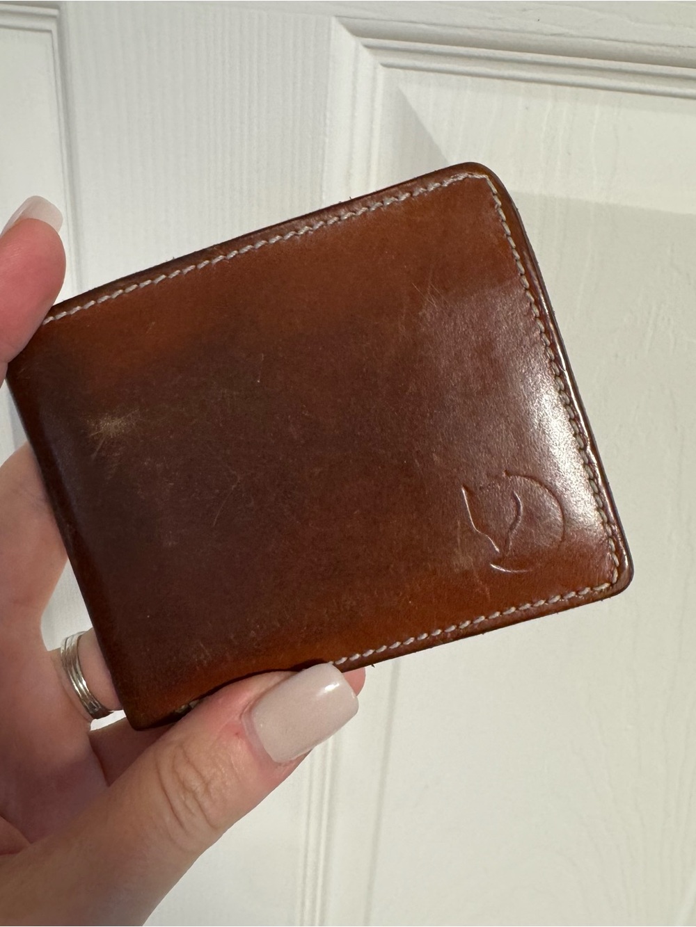 Fjallraven Brown Leather Men's Bi-Fold Wallet
